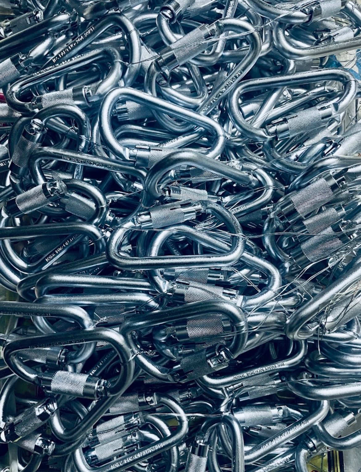 Silver finished industrial hooks